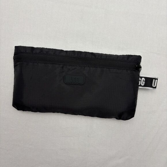 UGG Packable Tote Bag Black White Logo Print - Picture 6 of 9